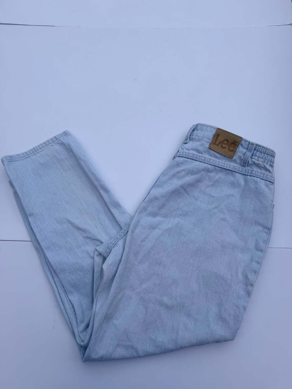 Lee Jeans Size 14P Light Wash High Rise Tapered Vintage